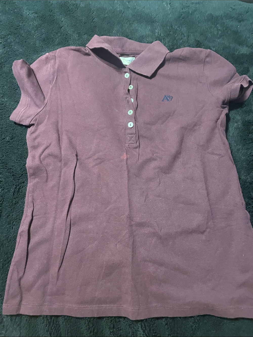 Aeropostale Plum Short-Sleeve Polo